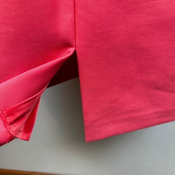 Lafayette 148 New York Dress Sheath Sleeveless Lined Orange Size 14 Career Event - Picture 7 of 11